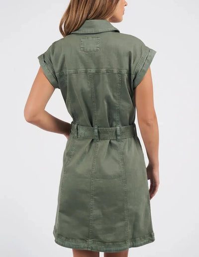 Heidi Dress - Khaki-Foxwood-Lima & Co