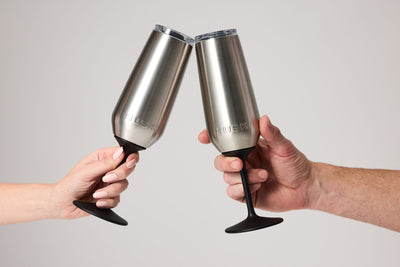 Huski Champagne Flute - Brushed Stainless-Huski-Lima & Co