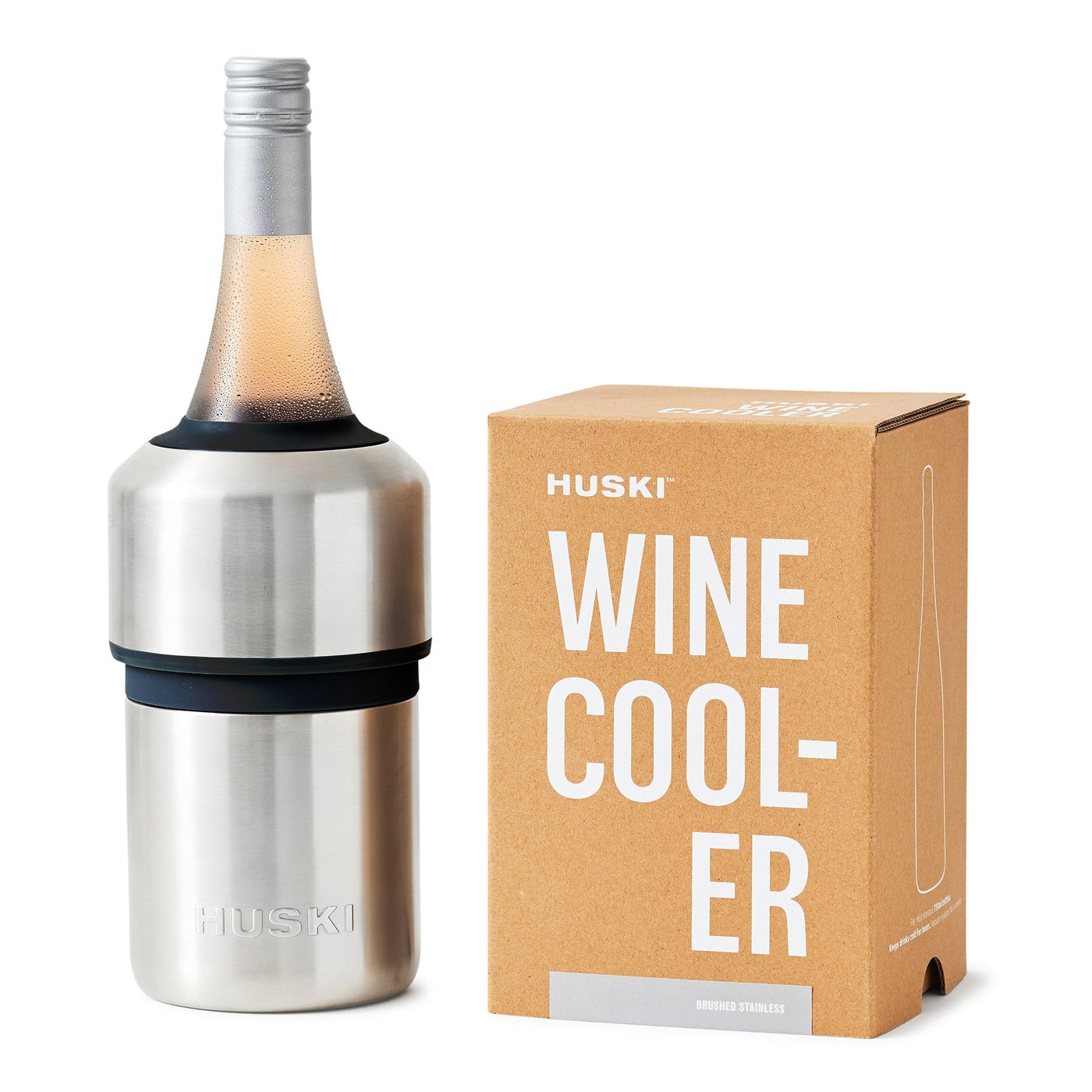 Huski Wine Cooler - Brushed Stainless-Huski-Lima & Co