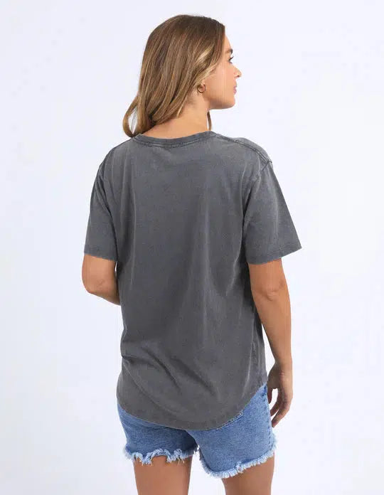 In Bloom Tee - Washed Black-Foxwood-Lima & Co