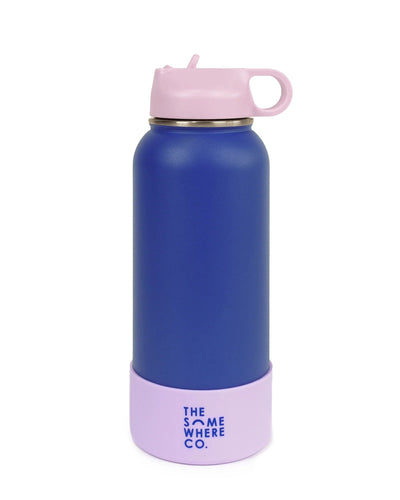 Indigo Water Bottle 1L-The Somewhere Co-Lima & Co