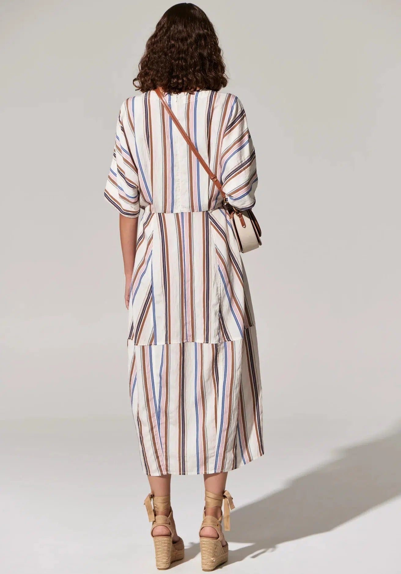 Jet Day Dress - Jet Multistripe-POL Clothing-Lima & Co