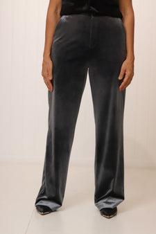 Jets Velvet Pant - Grey-Italian Star-Lima & Co