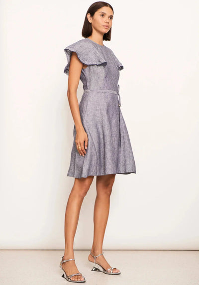 Joss Dress - Linen Denim-Pol-Lima & Co