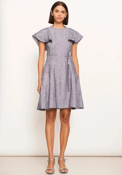 Joss Dress - Linen Denim-Pol-Lima & Co