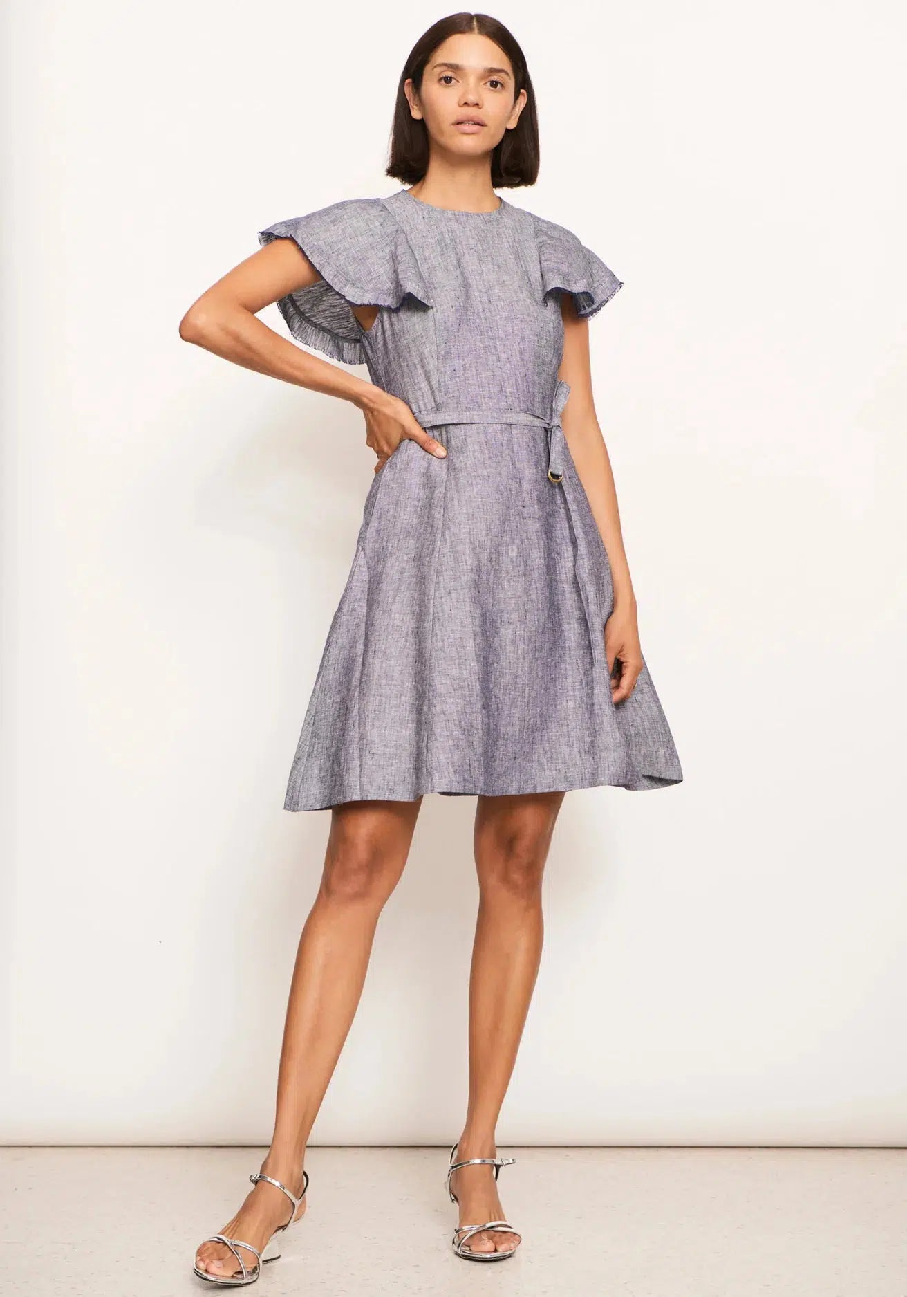 Joss Dress - Linen Denim-Pol-Lima & Co