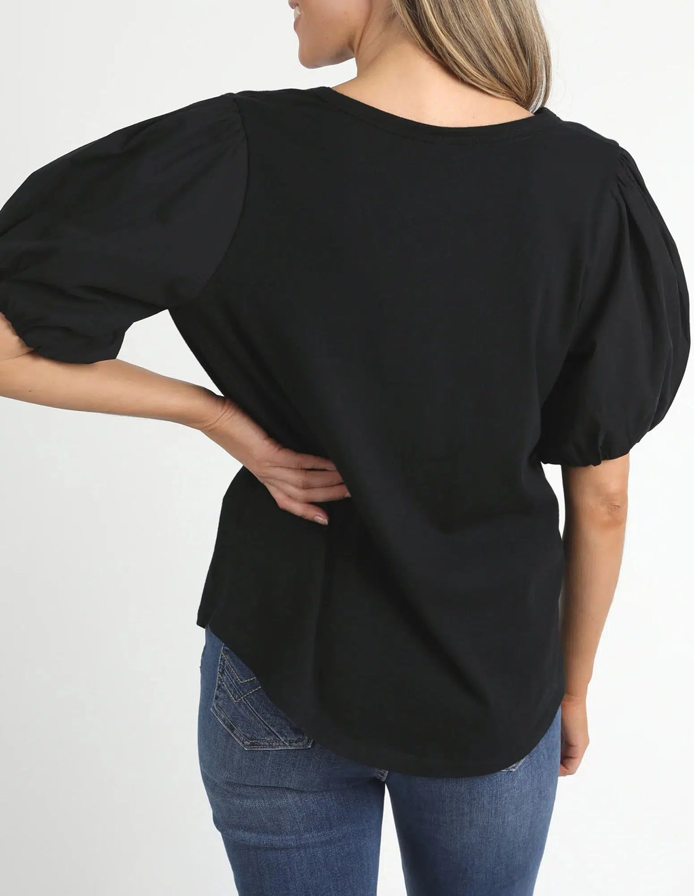 Joy Short Sleeve Tee - Black-Elm Lifestyle-Lima & Co