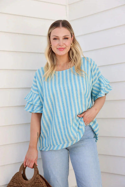 Juni Top - Regetta Stripe-The Eighth Letter-Lima & Co