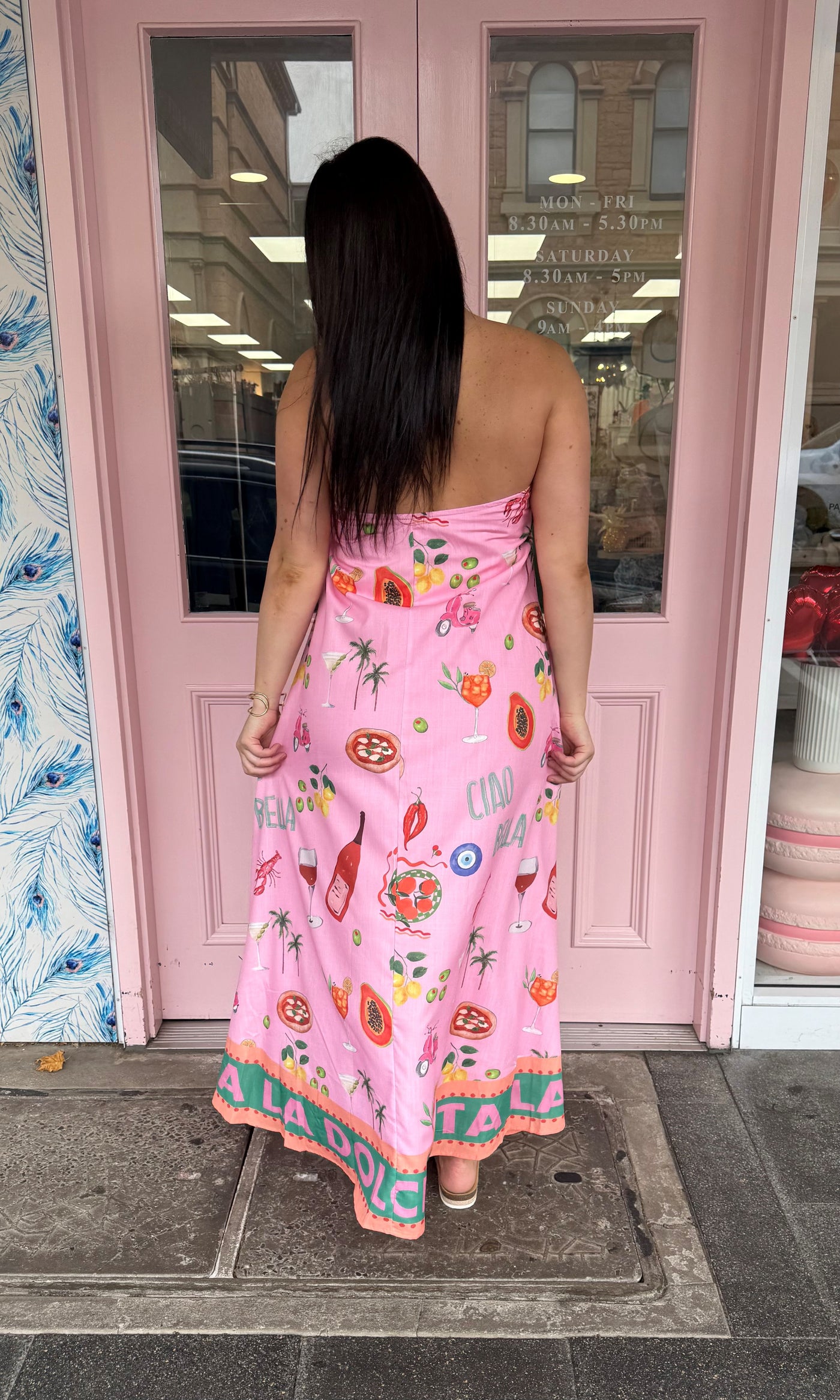 La Dolce Vita Dress - Pink-Lima and Co-Lima & Co