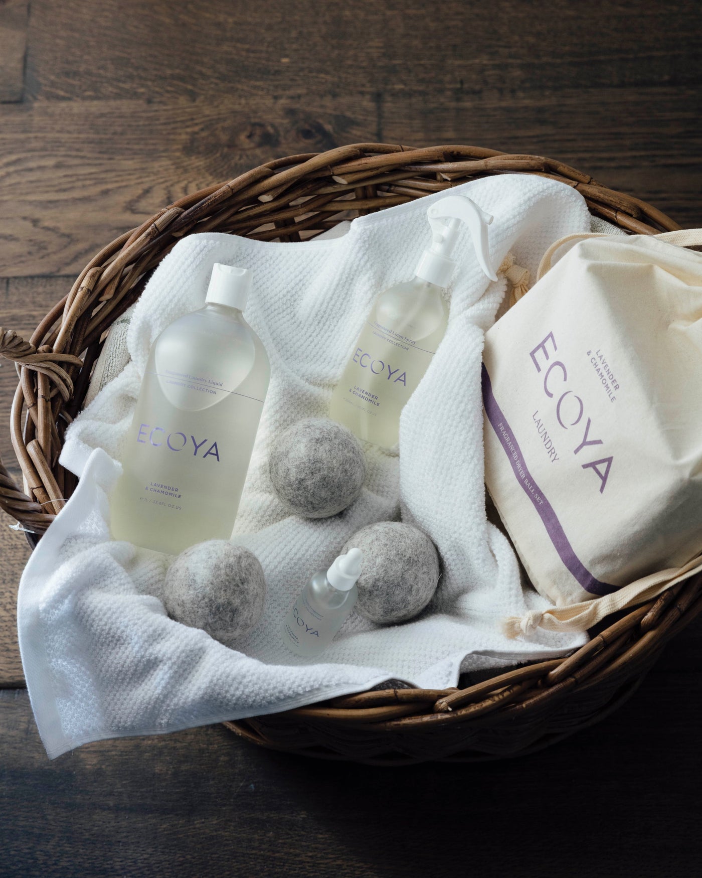 Lavender & Chamomile Laundry Dryer Ball Set-Ecoya-Lima & Co