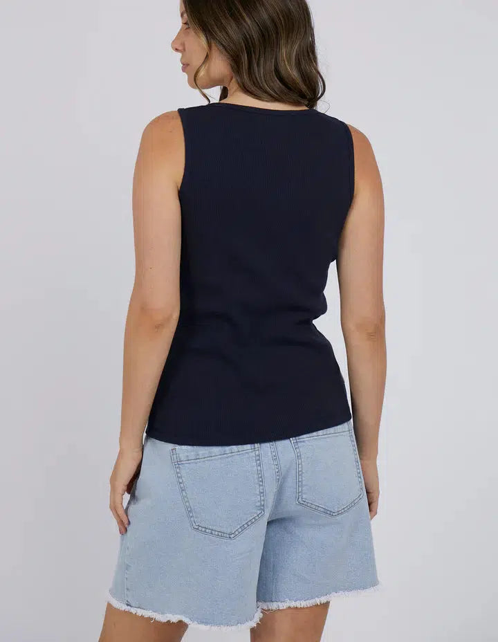 Leia Tank - Navy-Foxwood-Lima & Co