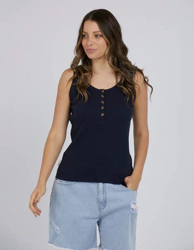 Leia Tank - Navy-Foxwood-Lima & Co