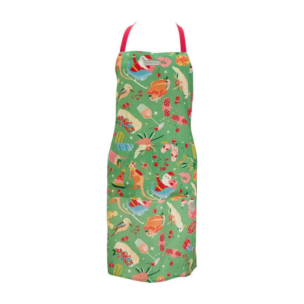 Linen Apron - Christmas Holiday-Annabel Trends-Lima & Co