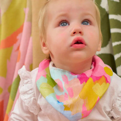 Linen Bandana Bib - Confetti-Annabel Trends-Lima & Co