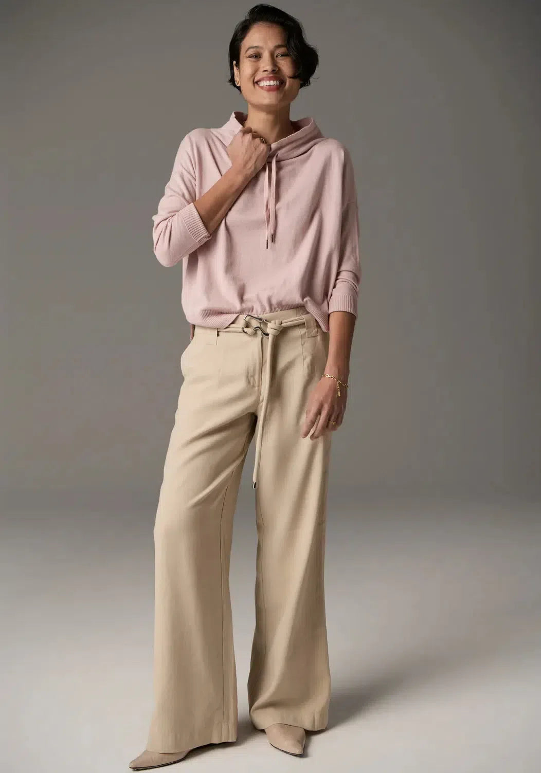 Lou Belted Pant - Pebble-Pol-Lima & Co