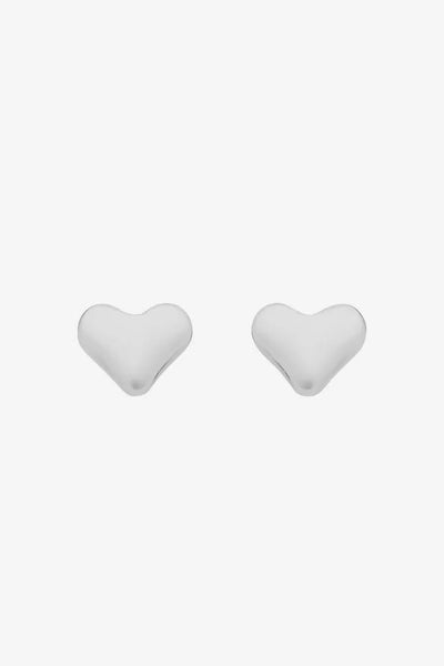 Mariel Heart Earring - Silver-Liberte-Lima & Co