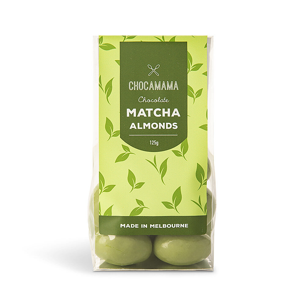 Matcha Almonds 125g-Chocamama-Lima & Co