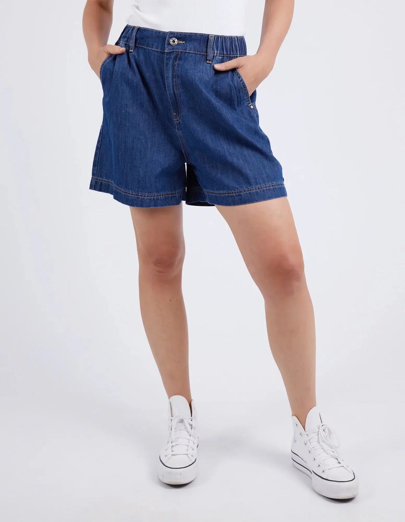 Matilda Denim Short - Dark Blue-Elm Lifestyle-Lima & Co