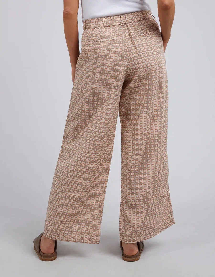 Maya Geo Pant - Oatmeal-Foxwood-Lima & Co