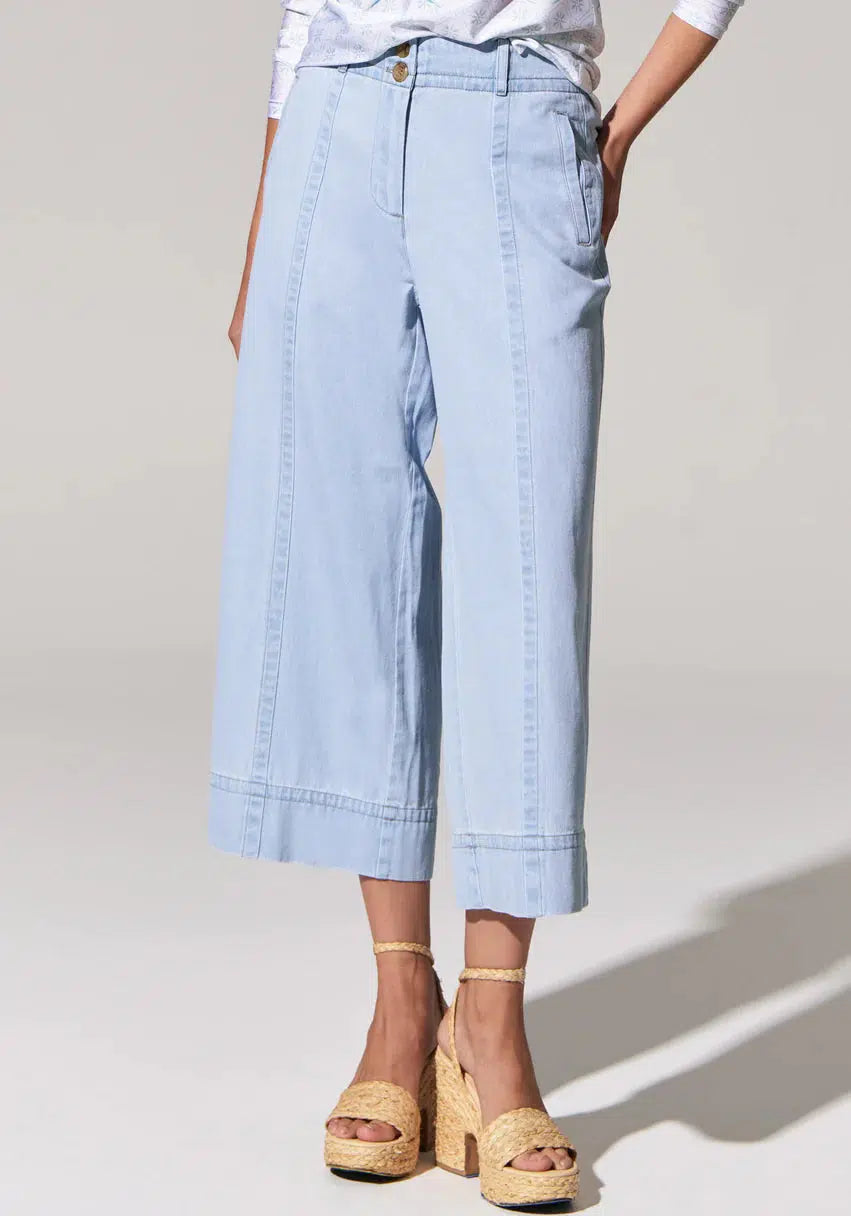 Miley Denim Pant - Light Blue-POL Clothing-Lima & Co