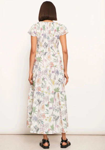 Nastro Shirred Dress - Nastro Print-Pol-Lima & Co