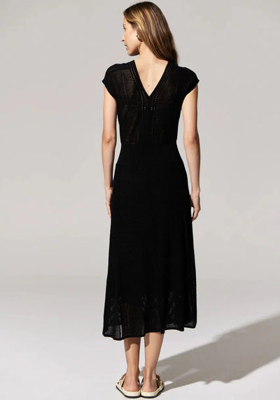 Paco Knit Dress - Black-POL Clothing-Lima & Co