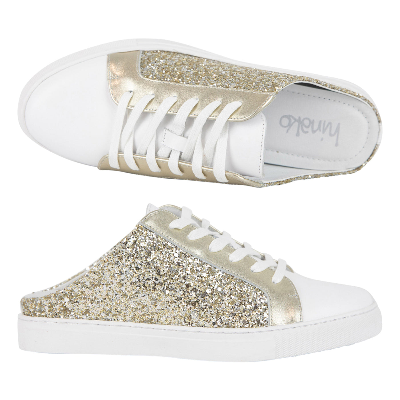 Paz Sneaker - White/Gold-Hinako-Lima & Co