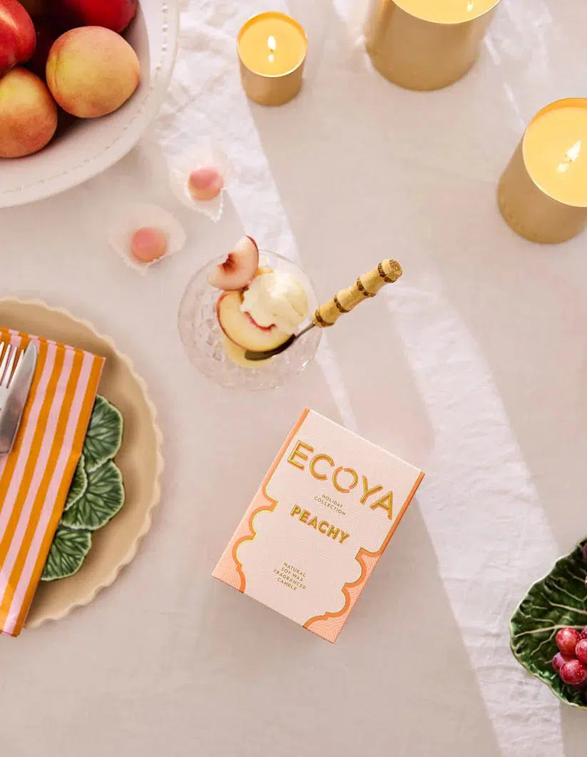 Peachy Goldie Candle Holiday Collection-Ecoya-Lima & Co