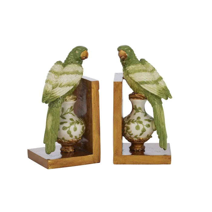 Polly Parrot Resin Bookends-Coast to Coast-Lima & Co