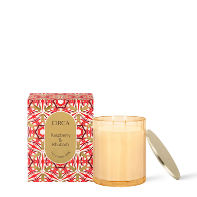 Raspberry & Rhubarb 350g Candle-Circa Home-Lima & Co