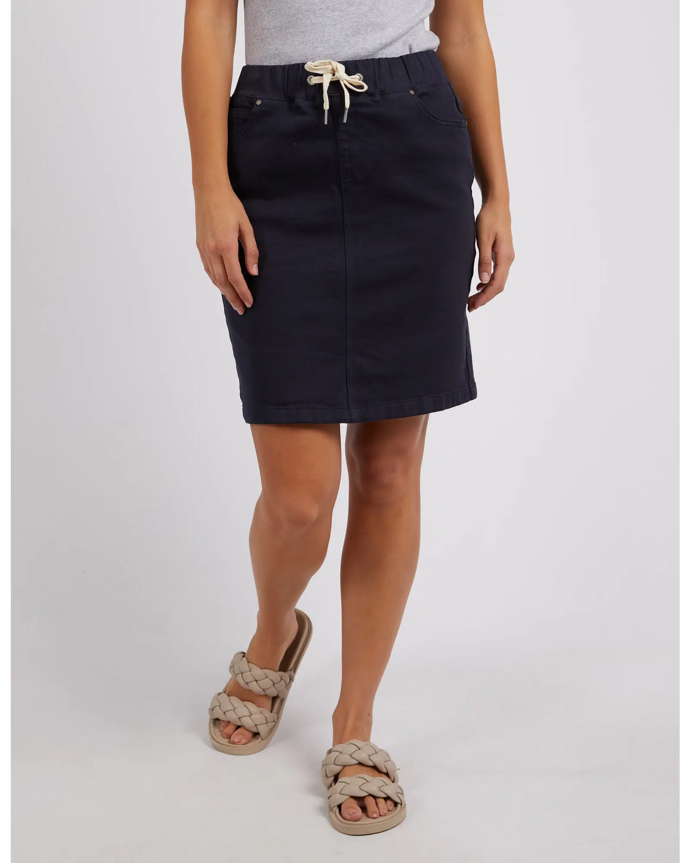 Rio Skirt - Navy-Foxwood-Lima & Co