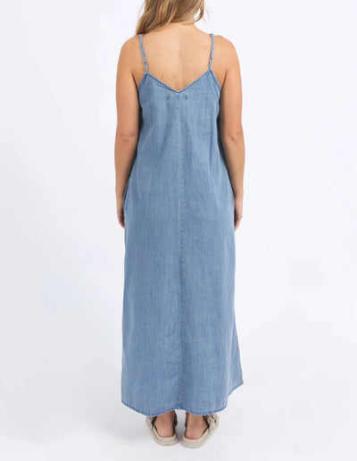 Roma Denim Dress - Mid Blue-Foxwood-Lima & Co