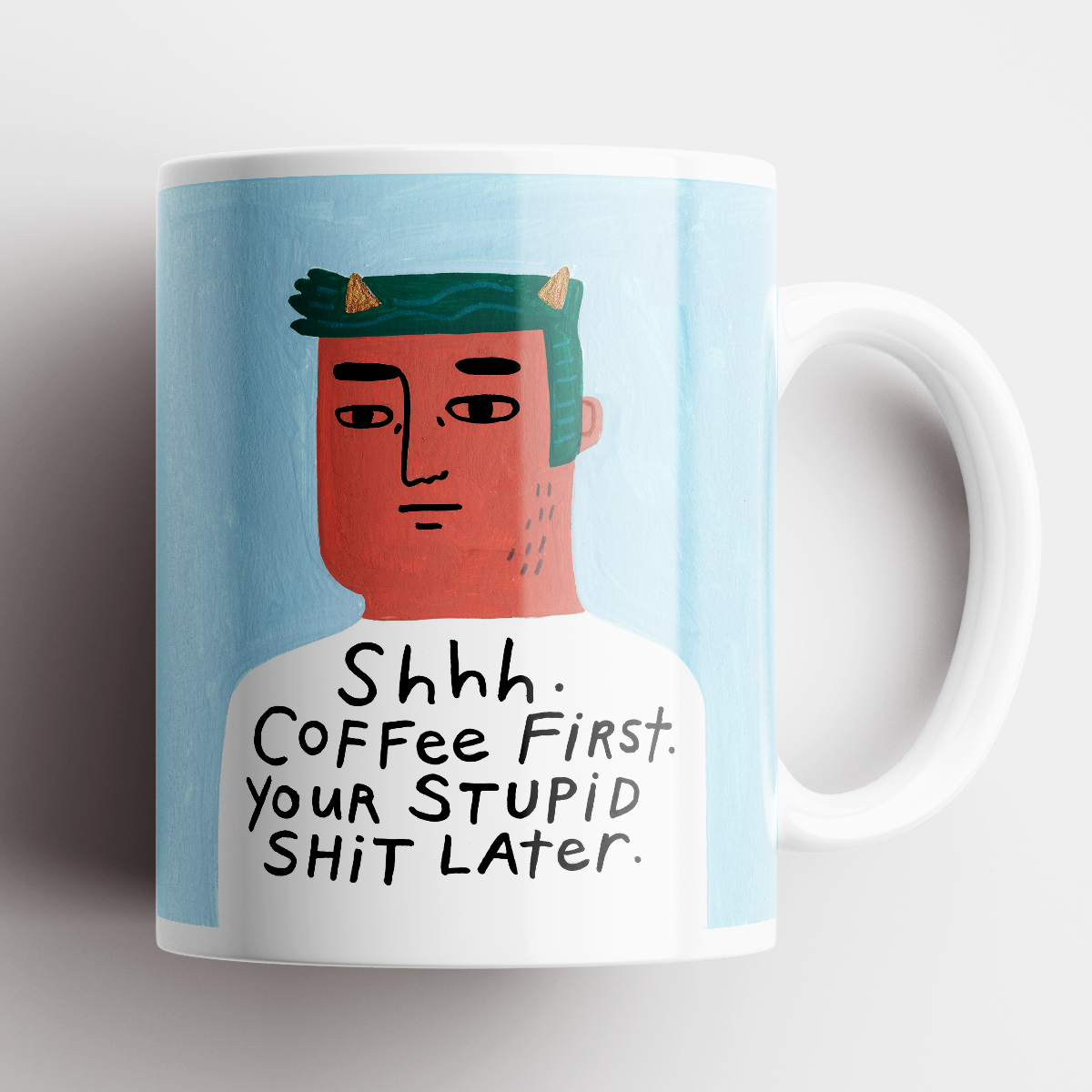 Shh Coffee First Mug-Disrupted Industries-Lima & Co