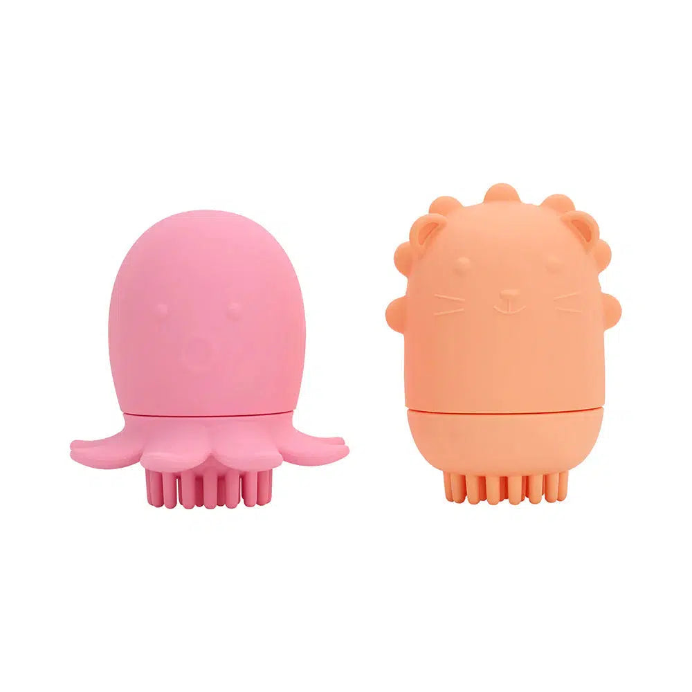 Silicone Bath Brush - Octopus & Lion-Annabel Trends-Lima & Co