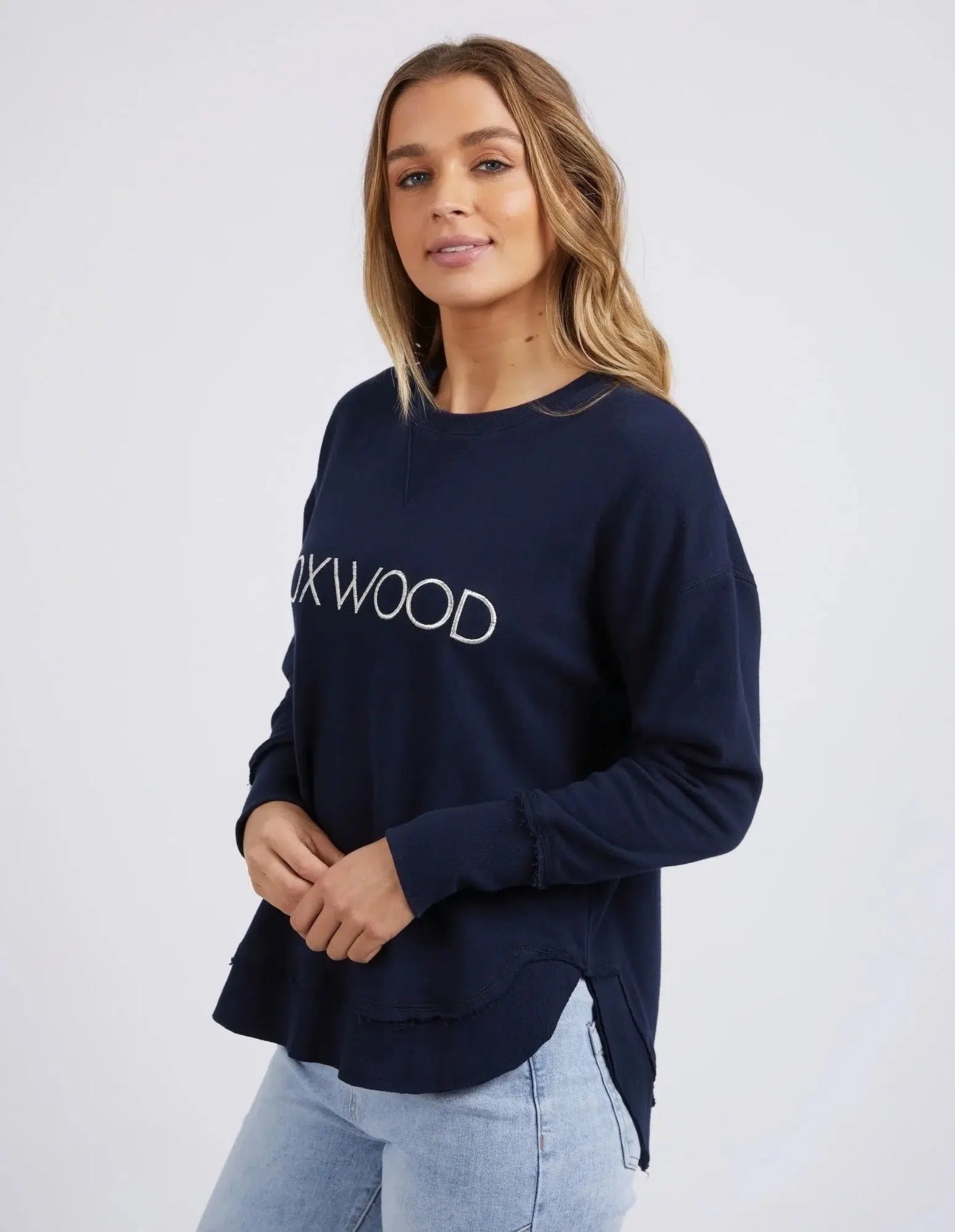 Simplified Metallic Crew - Navy-Foxwood-Lima & Co