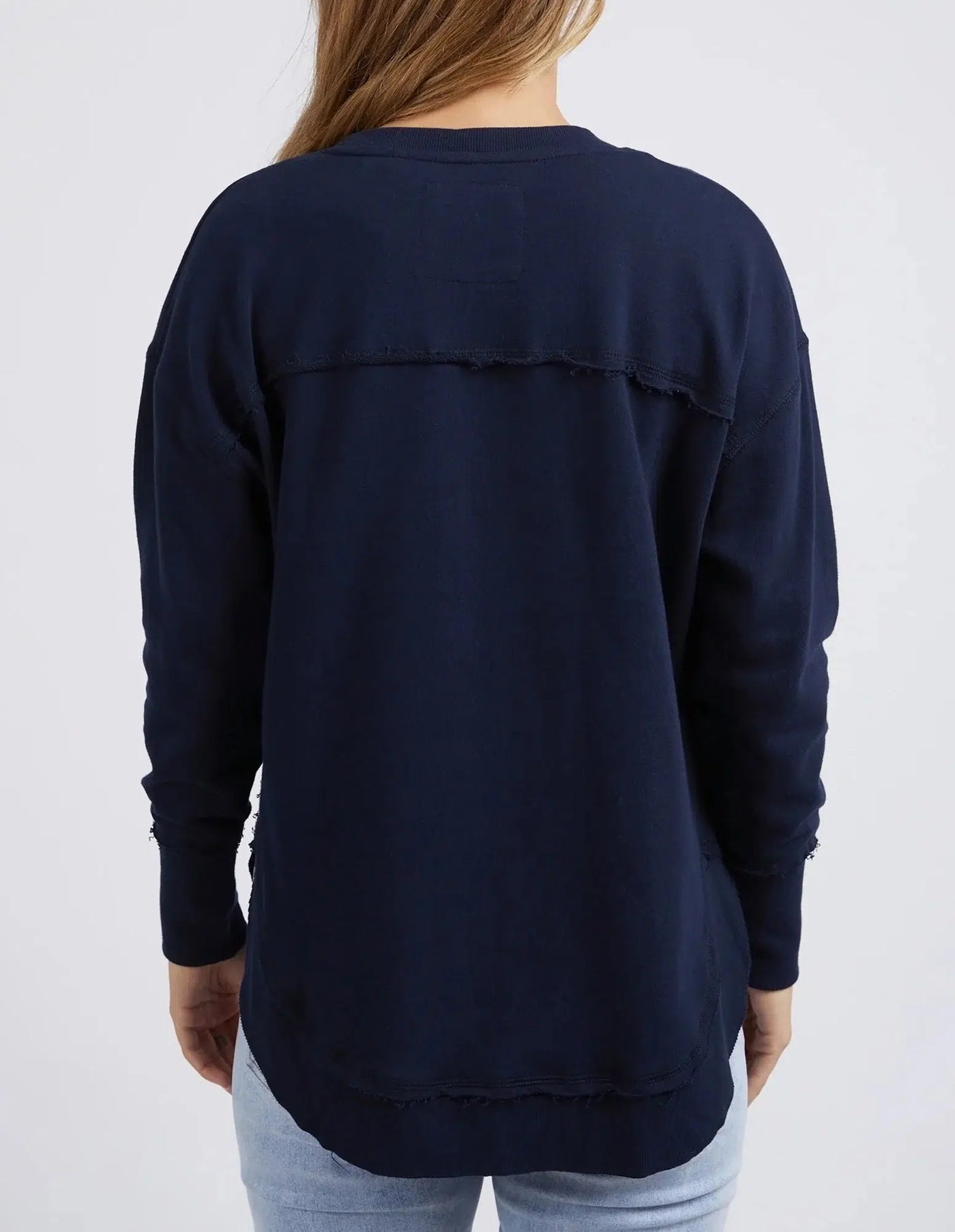 Simplified Metallic Crew - Navy-Foxwood-Lima & Co