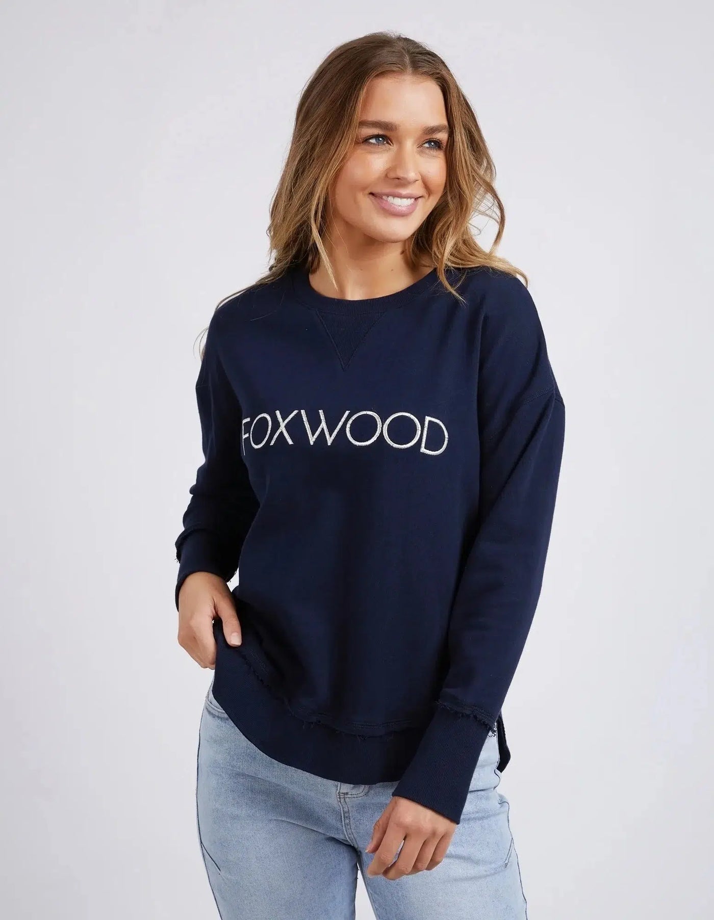 Simplified Metallic Crew - Navy-Foxwood-Lima & Co