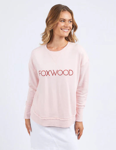 Simplified Metallic Crew - Pale Pink-Foxwood-Lima & Co