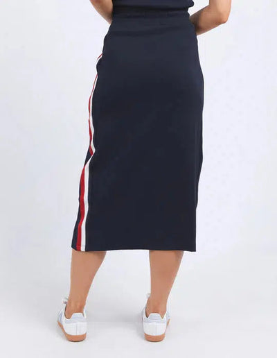 Stabilize Skirt - Navy-Foxwood-Lima & Co