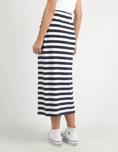 Sunset Stripe Skirt - Navy-Elm Lifestyle-Lima & Co