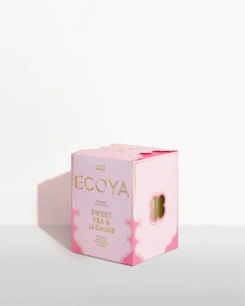 Sweet Pea & Jasmine Grand Goldie Candle Holiday Collection-Ecoya-Lima & Co