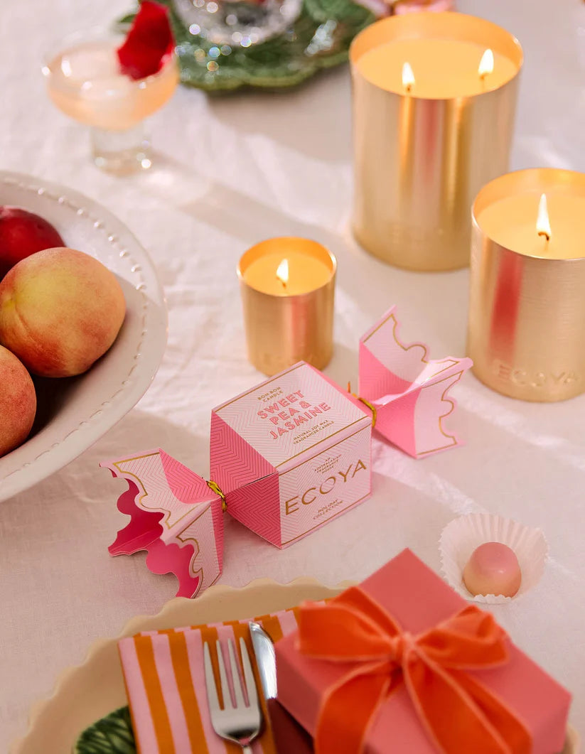 Sweet Pea and Jasmine Tin Candle Bon Bon Holiday Collection-Ecoya-Lima & Co