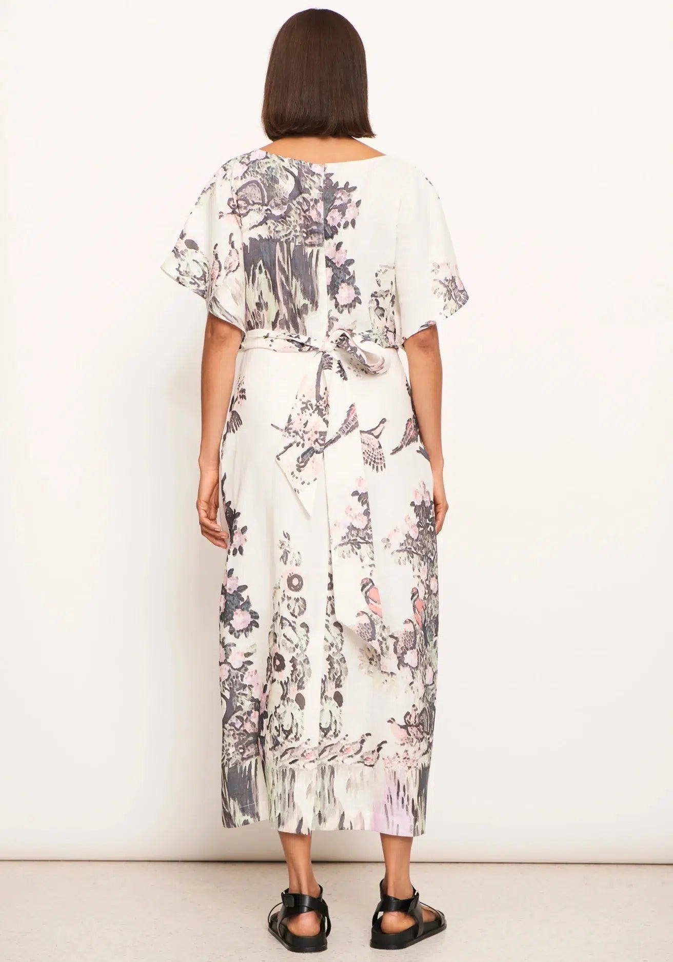 Tambi Tie Dress - Tambi Print-POL Clothing-Lima & Co