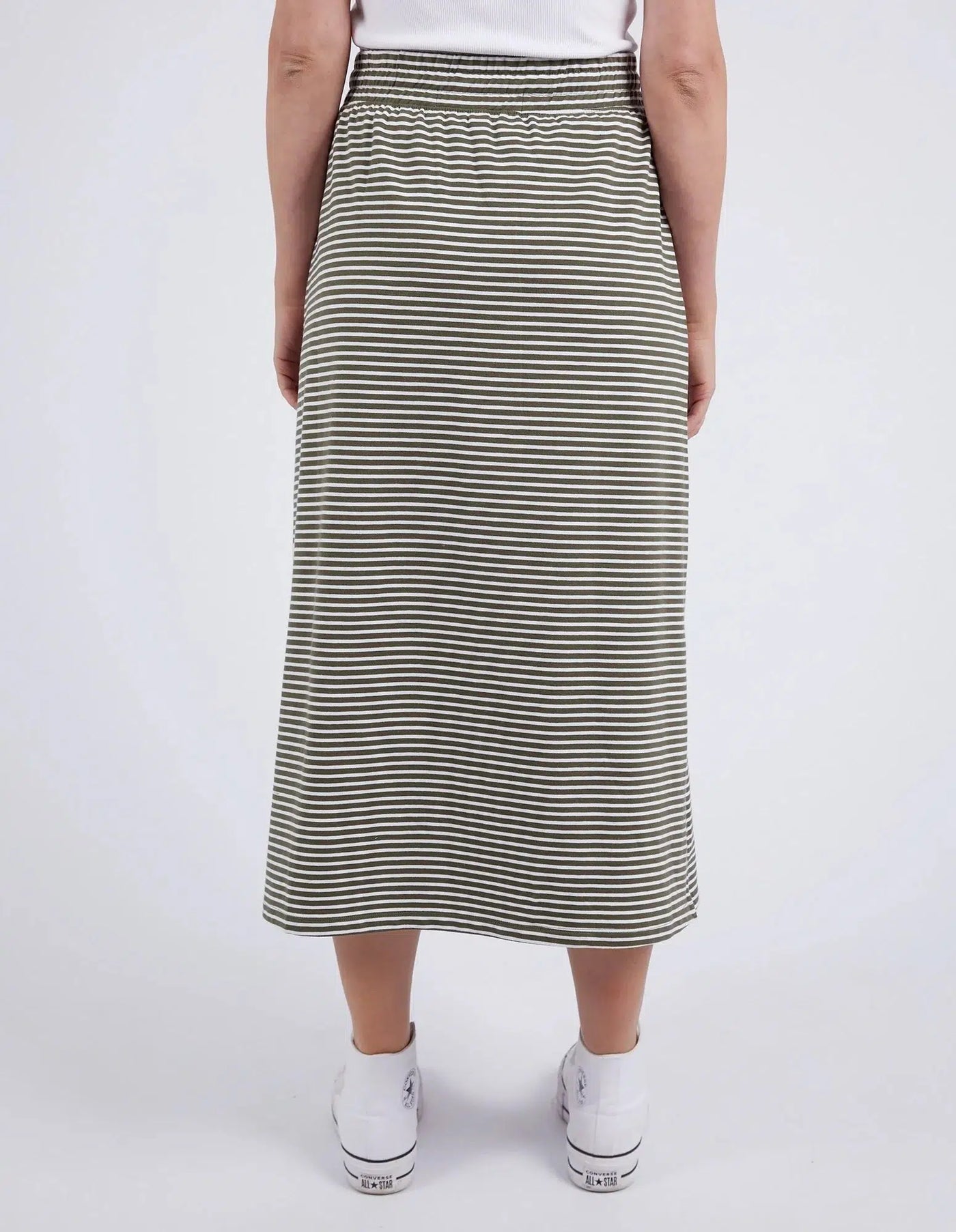 Travel Skirt - Khaki/White Stripe-Elm Lifestyle-Lima & Co