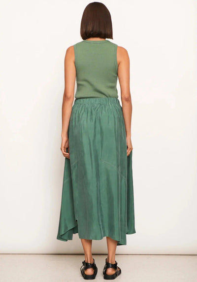 Vault Wrap Skirt - Green-POL Clothing-Lima & Co