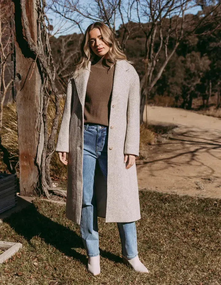 Whistler Coat - Oatmeal-Foxwood-Lima & Co