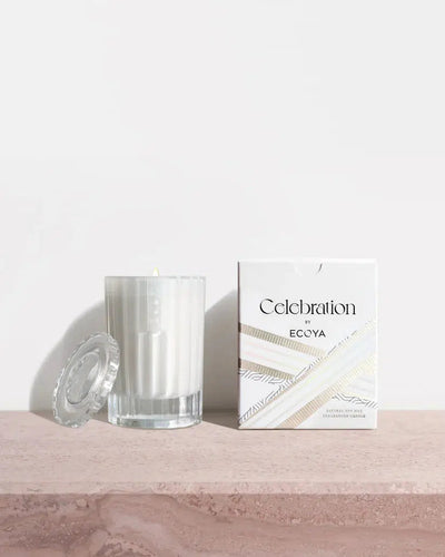 White Musk & Warm Vanilla Mini Celebration Candle-Lima & Co-Lima & Co