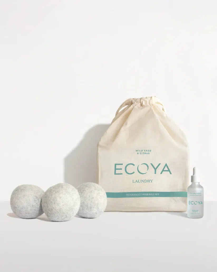 Wild Sage & Citrus Laundry Dryer Ball Set-Ecoya-Lima & Co