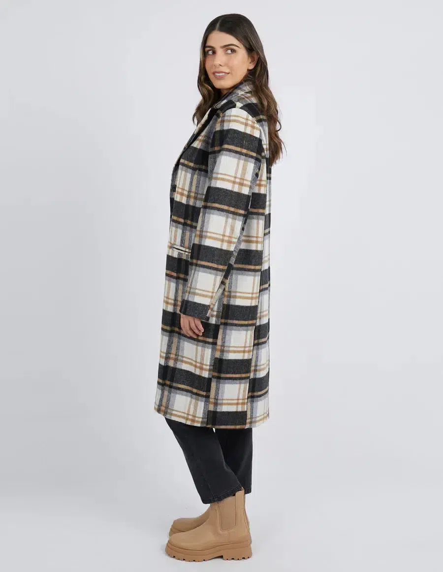 Catriona Coat - Check-Foxwood-Lima & Co