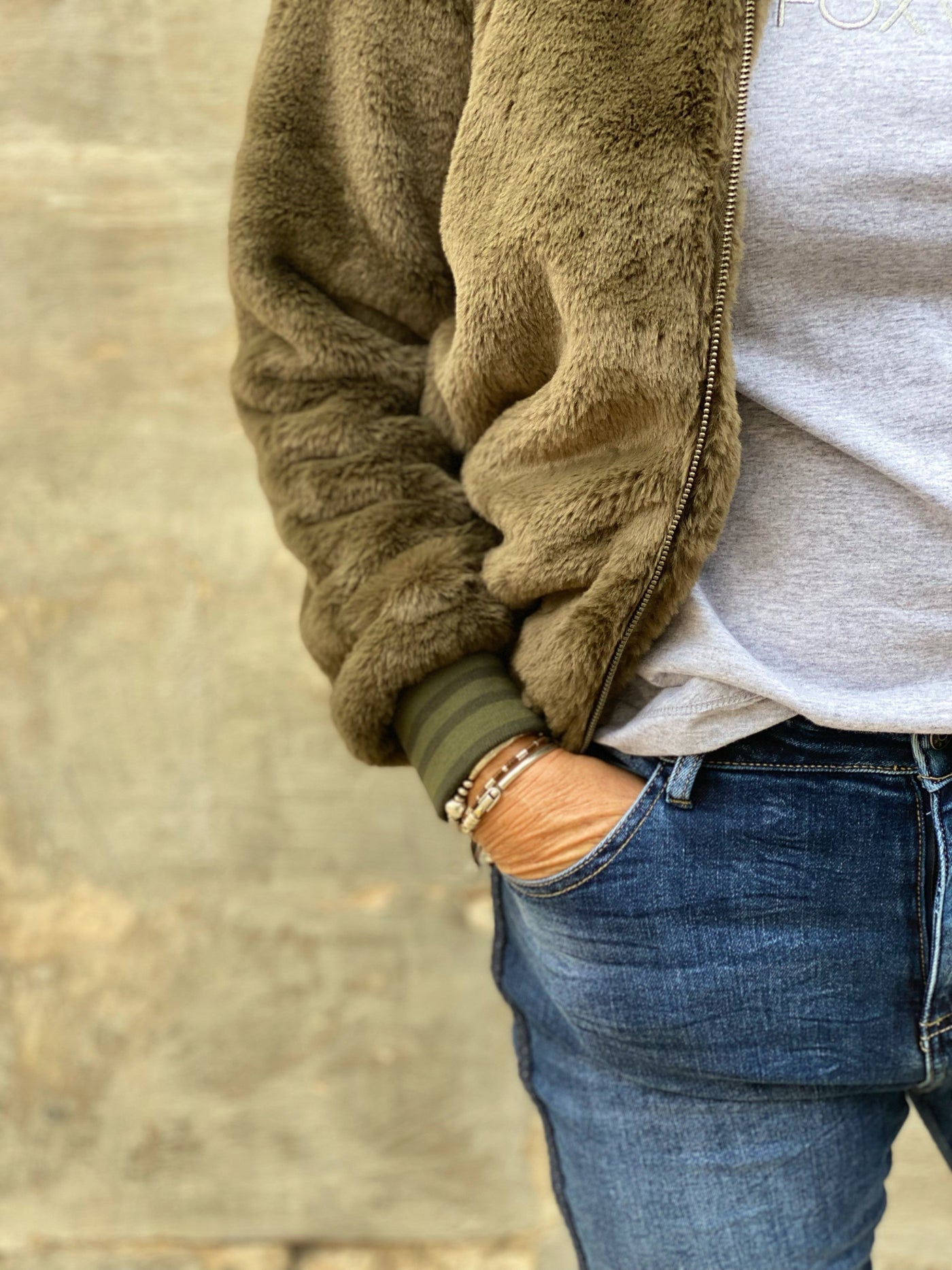 Nora Bomber - Khaki-Foxwood-Lima & Co